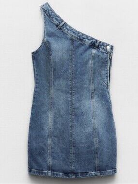 zara one shoulder denim dress Zara Blue One Shoulder Dresses for Women on Sale up to 90% Off: Poshmark